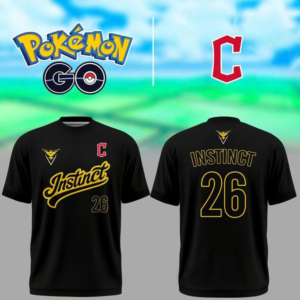 Cleveland Guardians Pokemon Go Night Team Instinct 2026 TShirt Guardians Merch