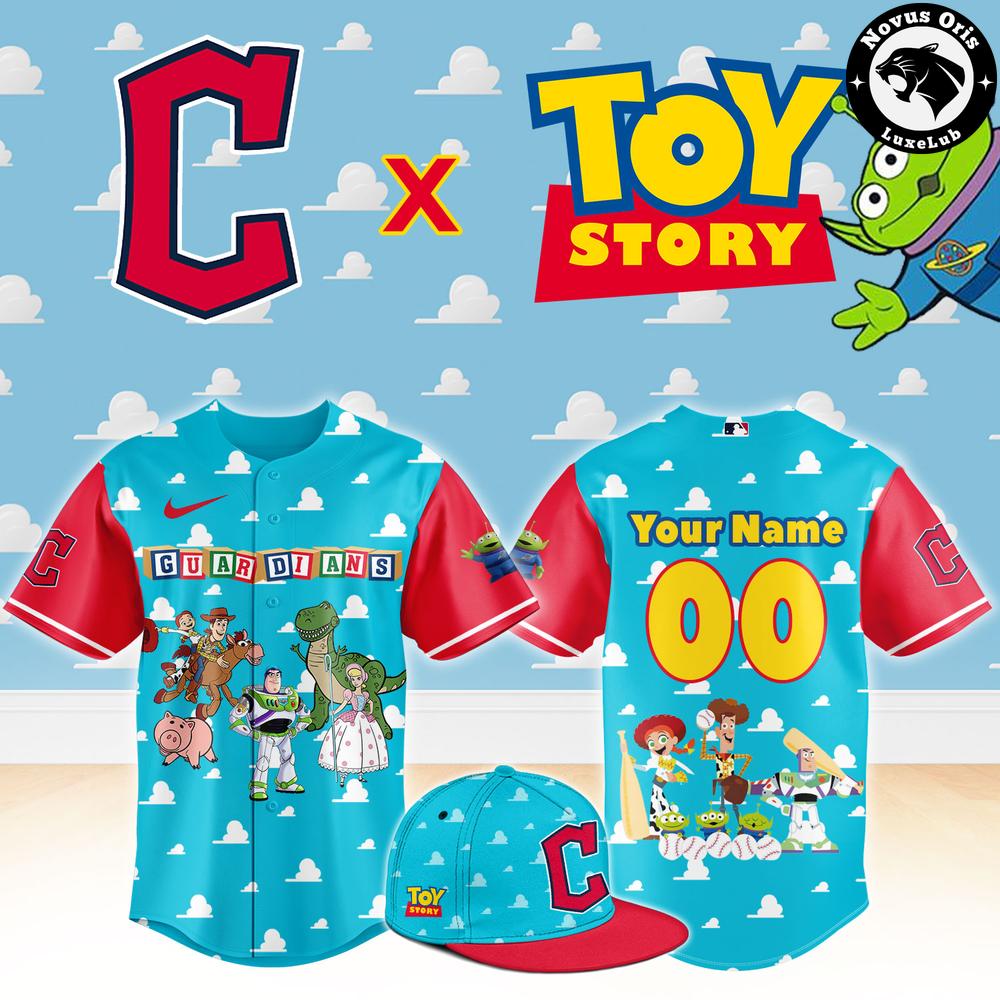 Cleveland Guardians x Toy Story Night Woody Buzz Lightyear Custom Baseball Jersey 1 - Unicasport Cleveland Guardians x Toy Story Night Woody Buzz Lightyear Custom Baseball Jersey