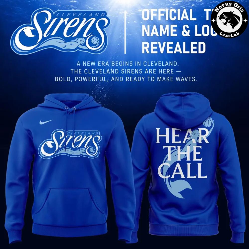 Cleveland Sirens Hear The Call WNBA 2026 Hoodie 1 - Unicasport Cleveland Sirens Hear The Call WNBA 2026 Hoodie
