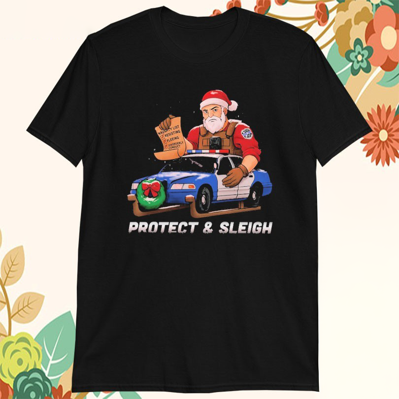 Code Blue Cam Protect And Sleigh Santa Christmas Tshirts