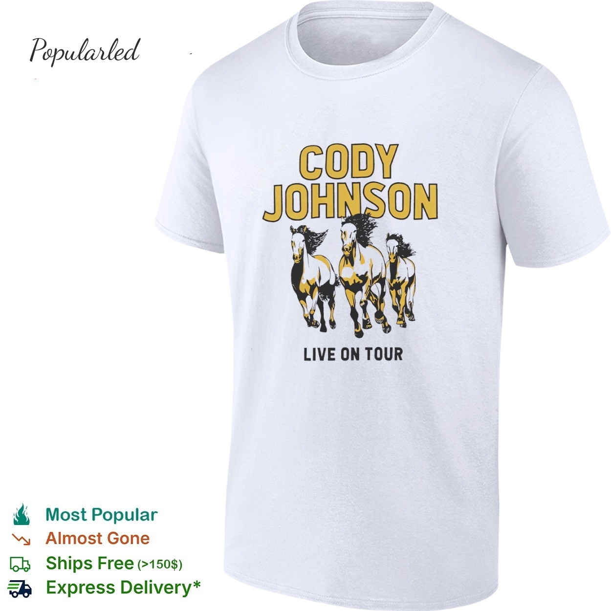 Cody Johnson Live On Tour 2026 Horses shirt