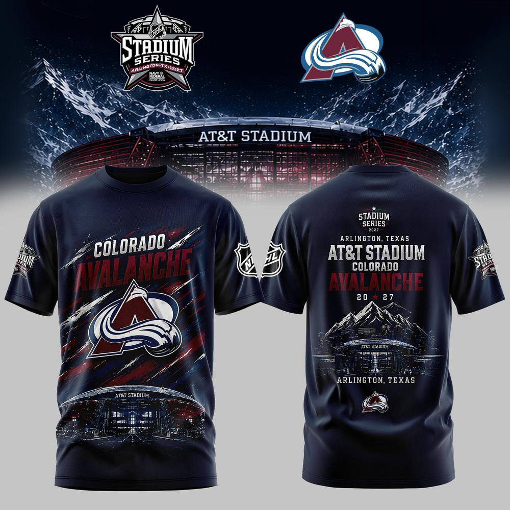 Colorado Avalanche Black Stadium Series Hockey T Shirt