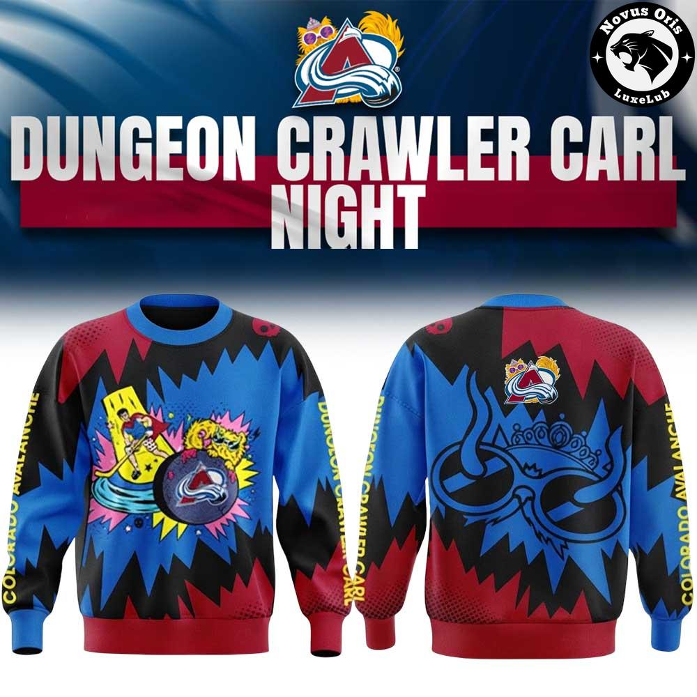 Colorado Avalanche x Dungeon Crawler Carl Doomsday Scenario Night 2026 Sweatshirt 1 - Unicasport Colorado Avalanche x Dungeon Crawler Carl Doomsday Scenario Night 2026 Sweatshirt