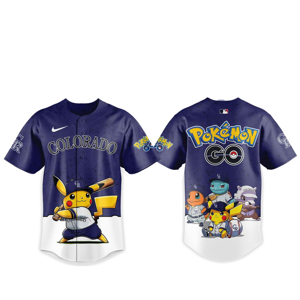 Colorado Rockies Pokemon Go Night 2026 Baseball Jersey