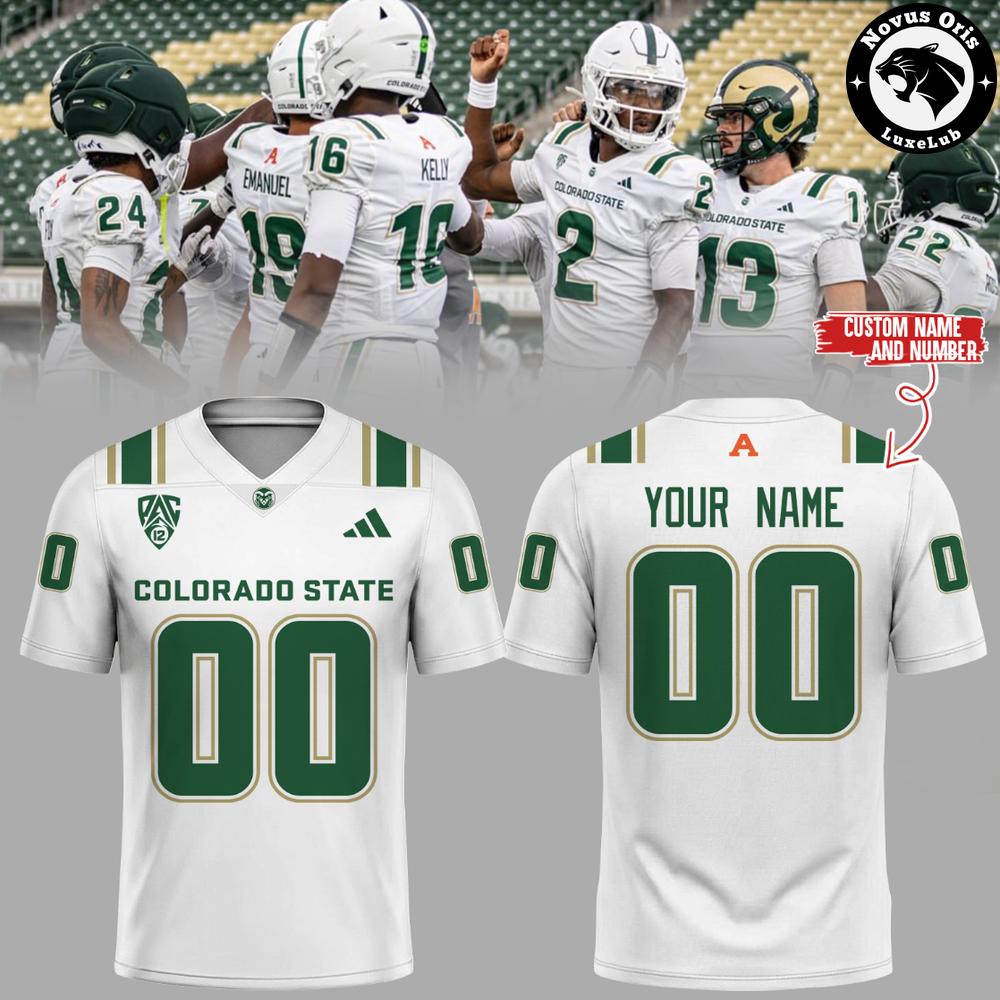 Colorado State Rams NCAA New Threads Custom Football Jersey 1 - Unicasport Colorado State Rams NCAA New Threads Custom Football Jersey