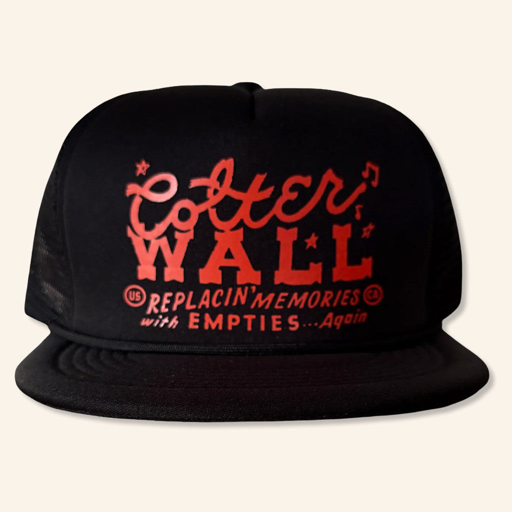 Colter Wall Merch Colter Wall Memories And Empties Foam Trucker Snapback Hat Gifts For Him