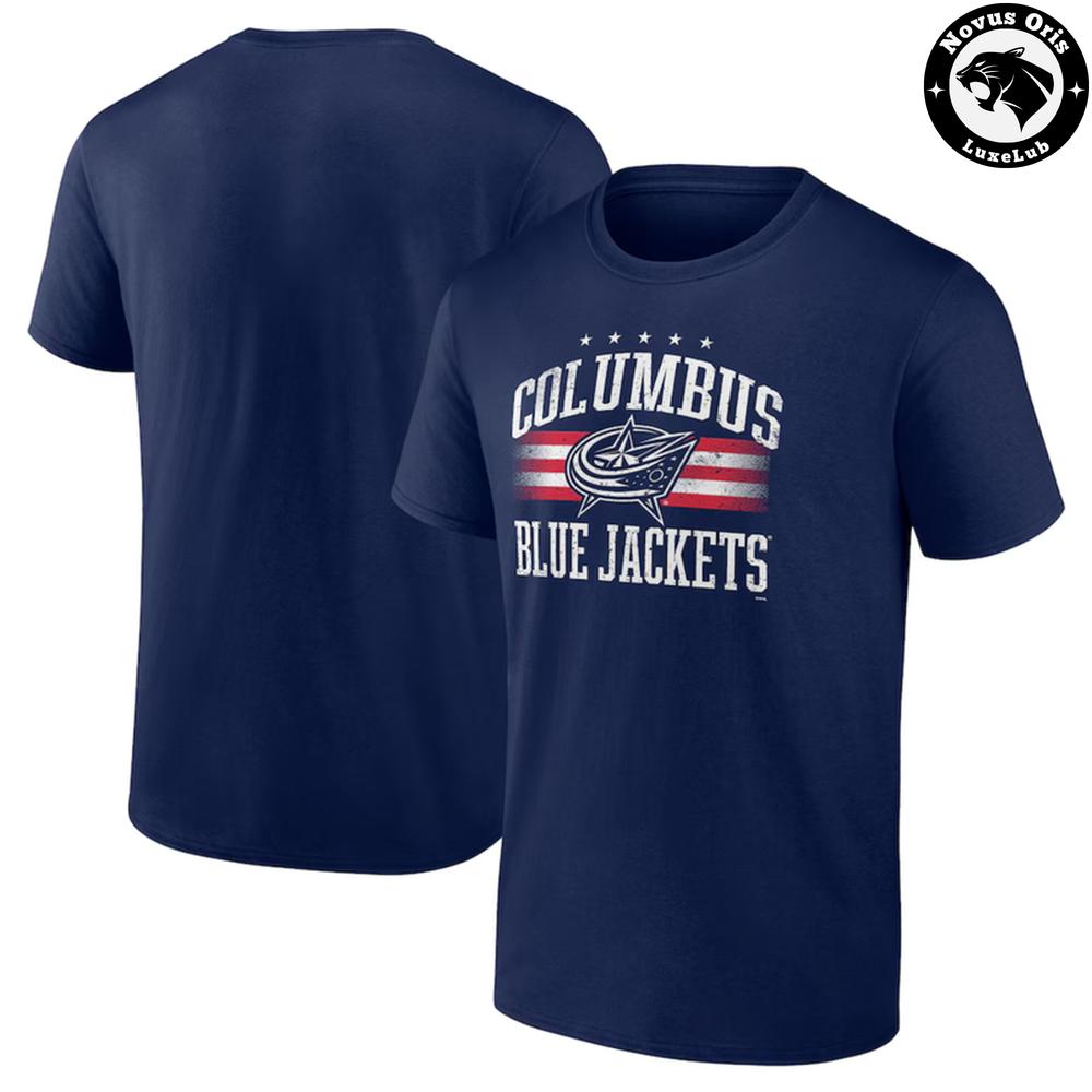 Columbus Blue Jackets NHL Hockey Arch Logo Graphic T-Shirt