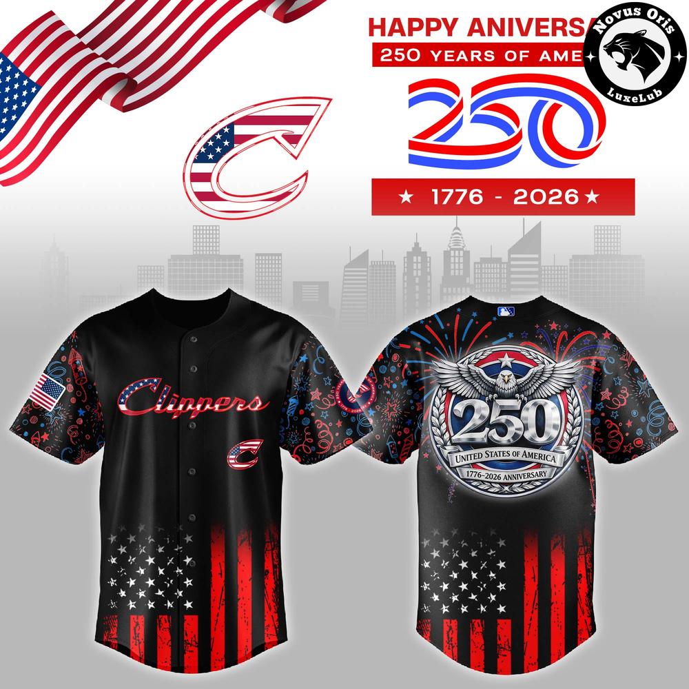 Columbus Clippers 250th Anniversary USA Limited Edition Baseball Jersey 1 - Unicasport Columbus Clippers 250th Anniversary USA Limited Edition Baseball Jersey