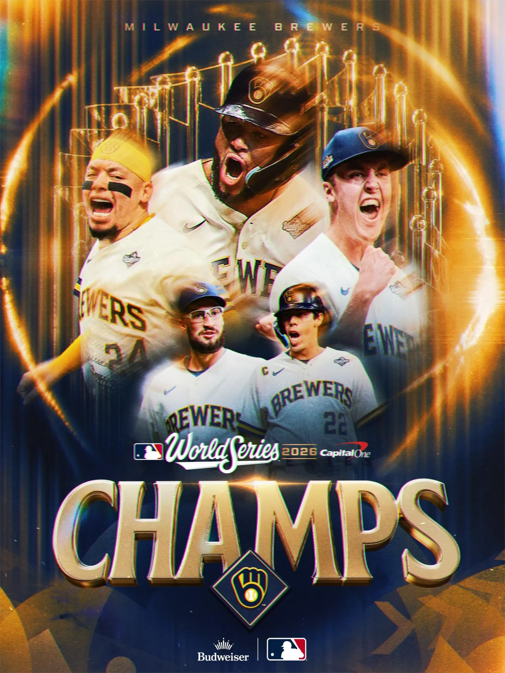 Congrats Milwaukee Brewers MLB Are The 2026 World Series Champions Poster
