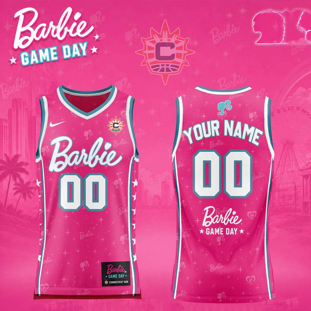 Connecticut Sun Barbie Game Day 2026 Basketball Jersey - Best Gift for Fans