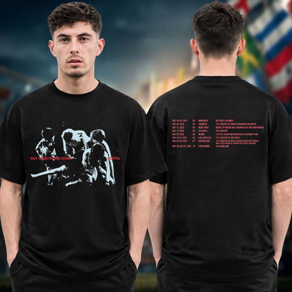 Cortis Put Your Phone Down Tour 2026 Photo Two Sided Tour Dates Unisex T Shirt