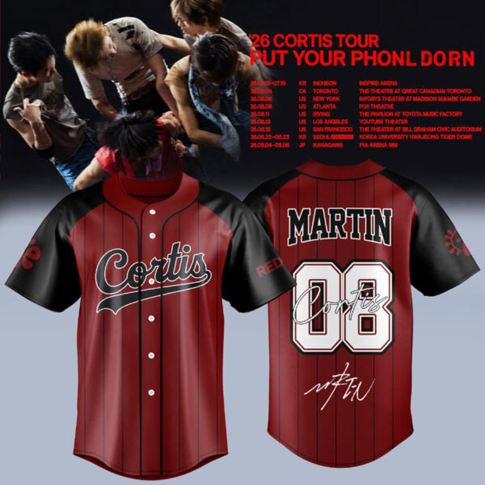 Martin 08 Baseball Jersey CORTIS Put Your Phone Down Tour 2026 1 - Unicasport Martin 08 Baseball Jersey CORTIS Put Your Phone Down Tour 2026