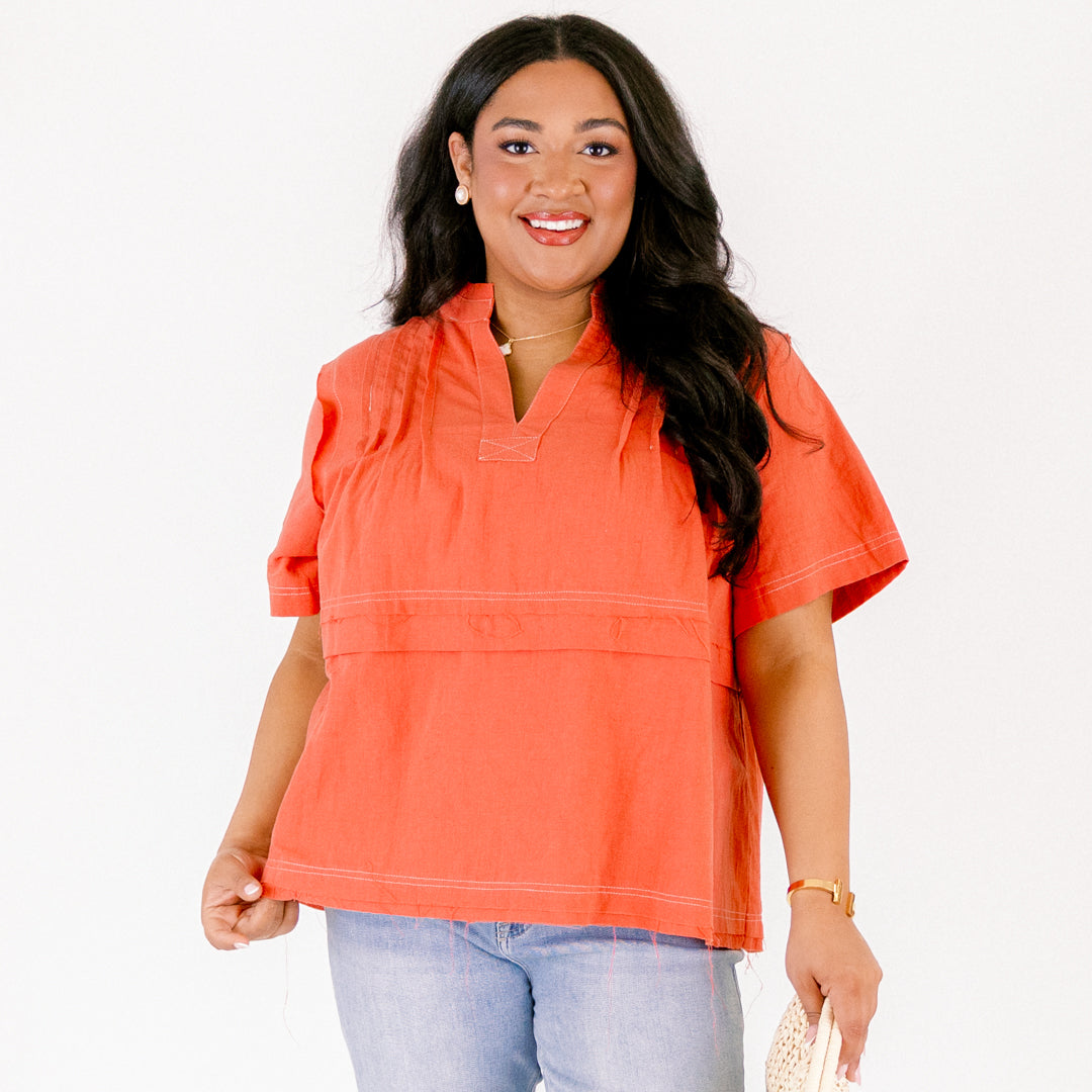 Countryside Trip Top, Clay 7 Countryside Trip Top, Clay - Image 7