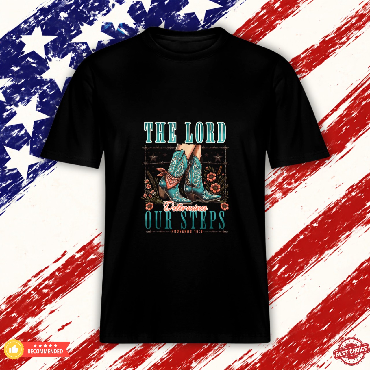 Cowgirl Bible Scripture Verse Western Jesus for Women Faith Graphic Shirt