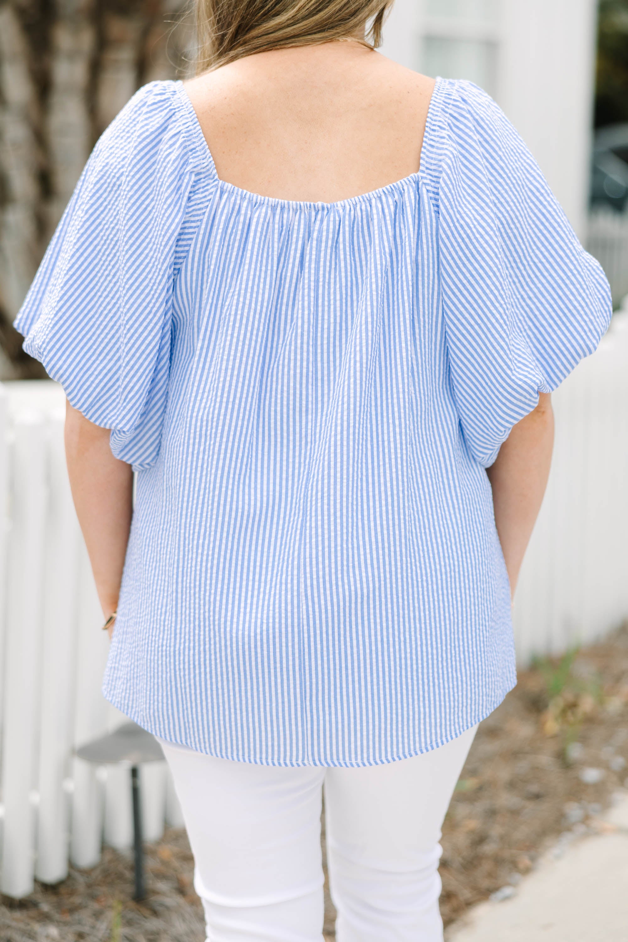 Cozy Love Top, Blue 6 Cozy Love Top, Blue - Image 6