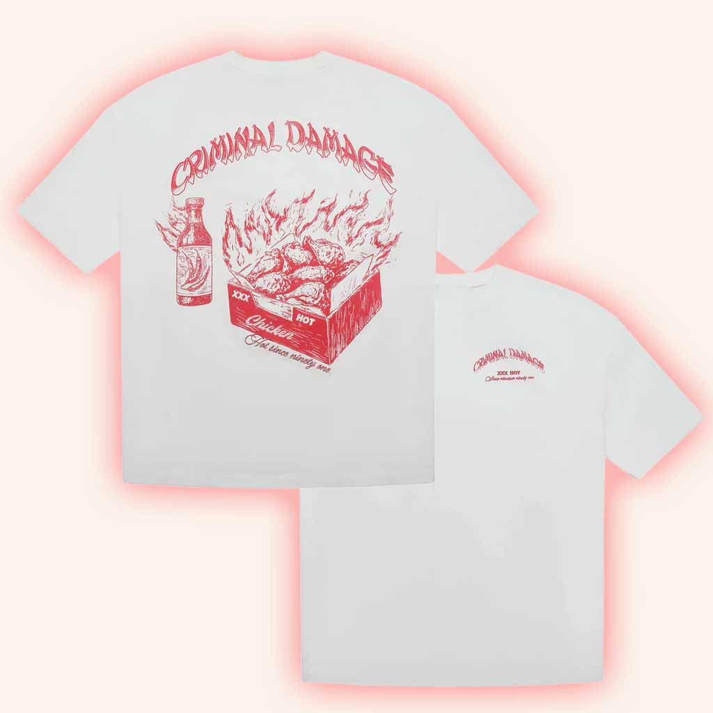 Criminal Damage Merch Hot Wings T-Shirt Christmas Gift Ideas For Men