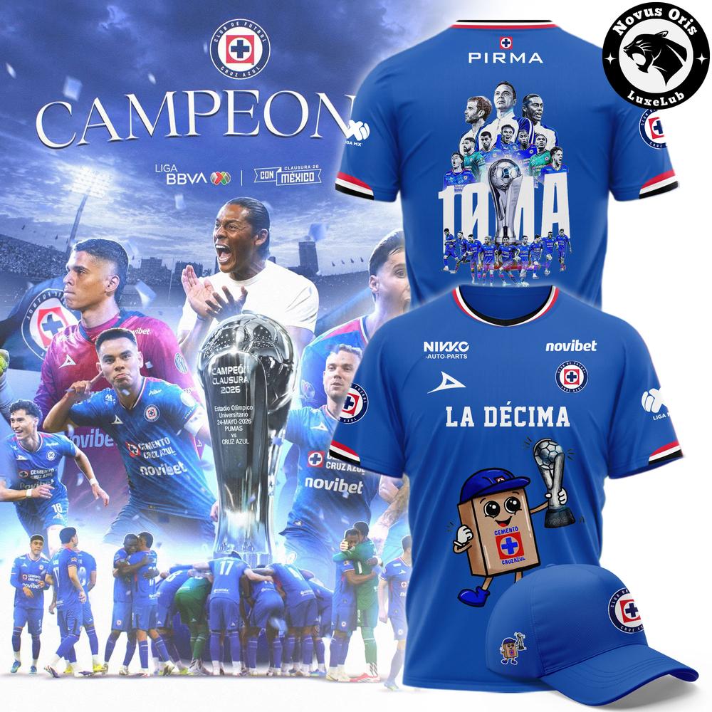 Cruz Azul Campeon Liga MX Clausura 2026 La Decima T-Shirt