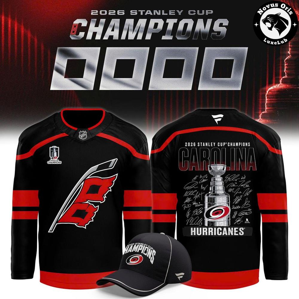 Custom Carolina Hurricanes 2026 Stanley Cup Champions Hockey Jersey 1 - Unicasport Custom Carolina Hurricanes 2026 Stanley Cup Champions Hockey Jersey