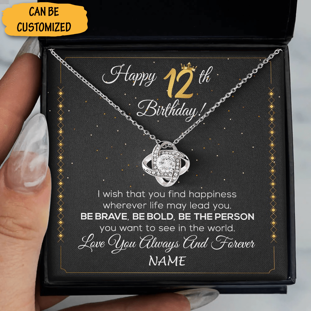 Custom Happy 12th Birthday Necklaces With Meaningful Messages Happy Birthday Necklace Unique Gifts For Niece 1 Custom Happy 12th Birthday Necklaces With Meaningful Messages Happy Birthday Necklace Unique Gifts For Niece