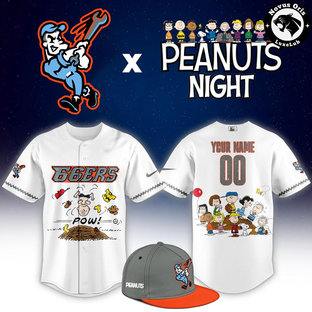 Custom Inland Empire 66ers Peanuts Night Snoopy Baseball Jersey 1 - Unicasport Custom Inland Empire 66ers Peanuts Night Snoopy Baseball Jersey