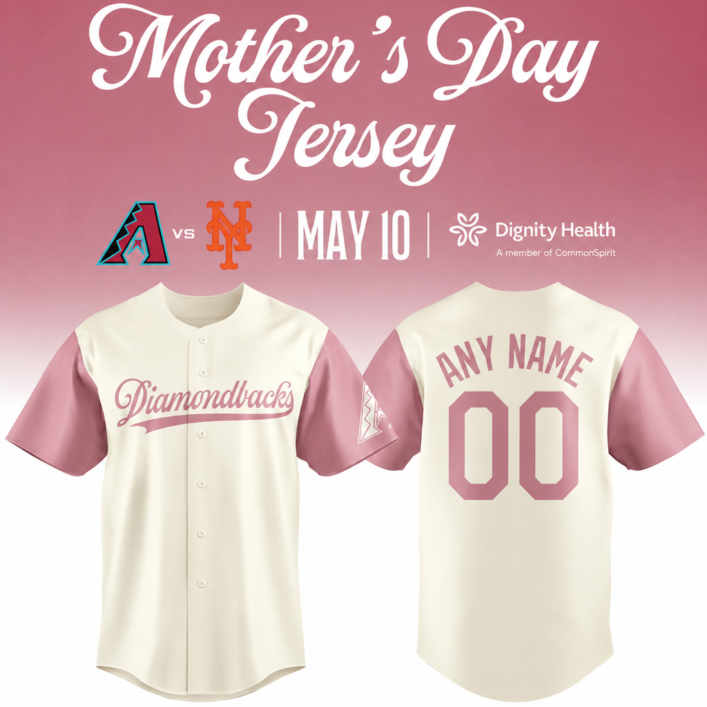 Custom Name & Number Arizona Diamondbacks Happy Mother Day 2026 Baseball Jersey