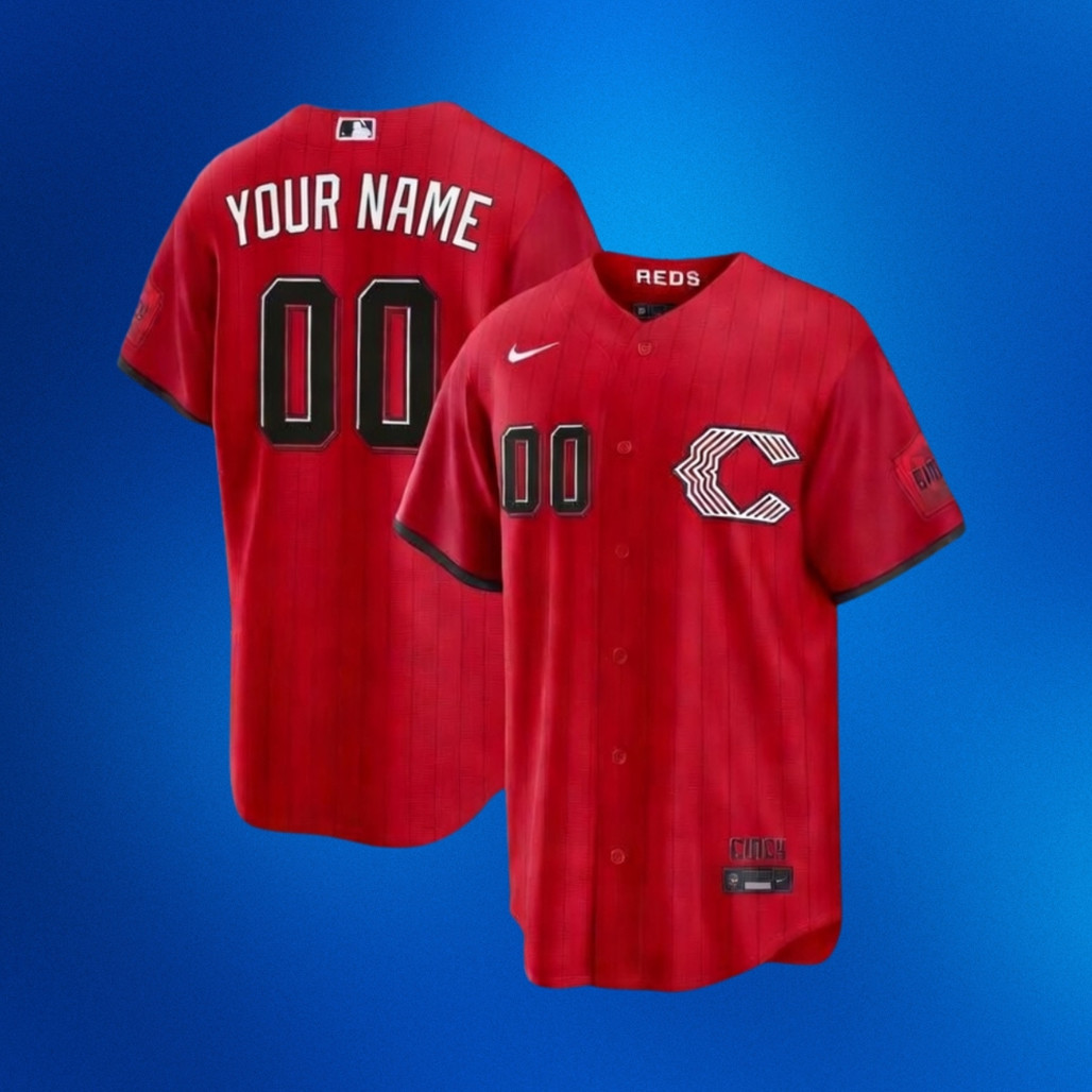 Custom Name & Number Cincinnati Reds 2026 City Connect Stadium Baseball Jersey