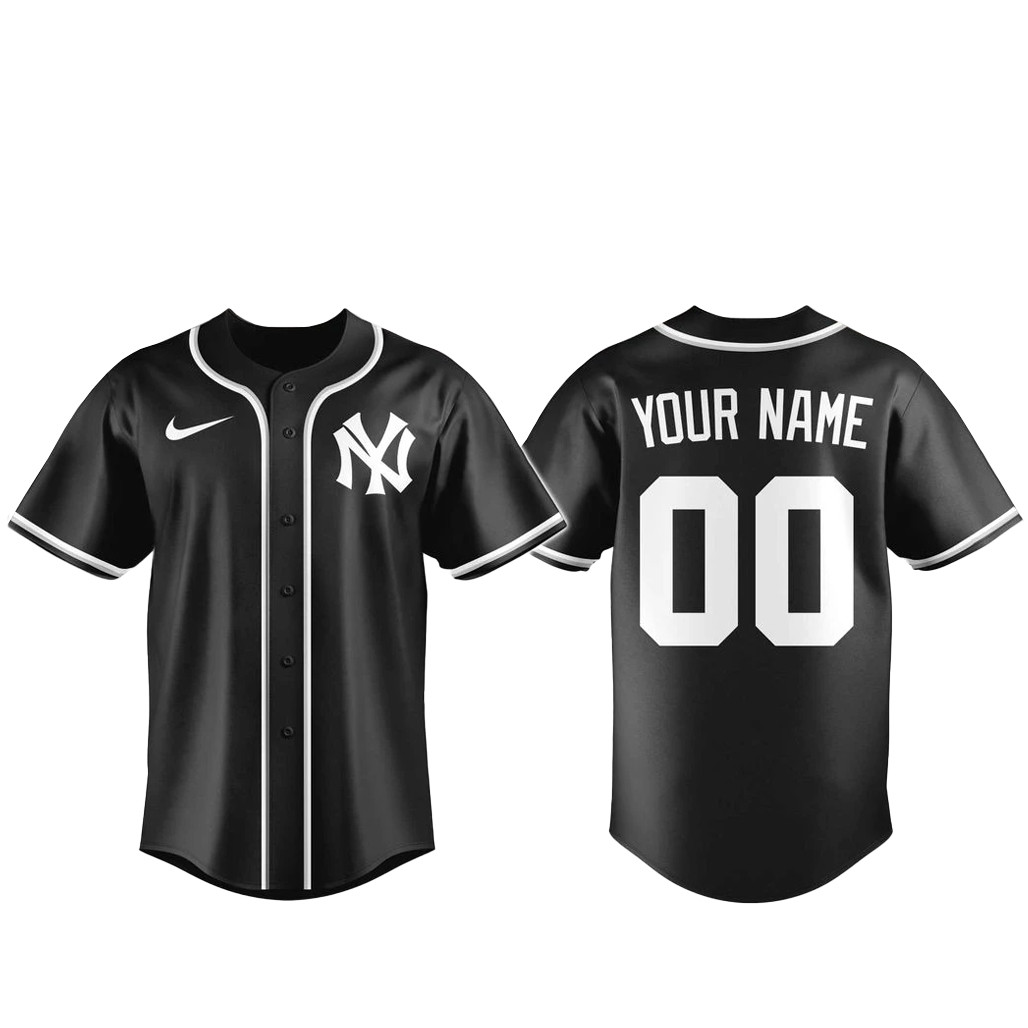 Custom Name & Number New York Yankees Blackout Built For The Night 2026 Baseball Jersey