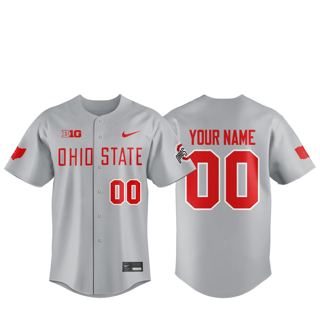 Custom Name & Number Ohio State Buckeyes 2026 Baseball Jersey