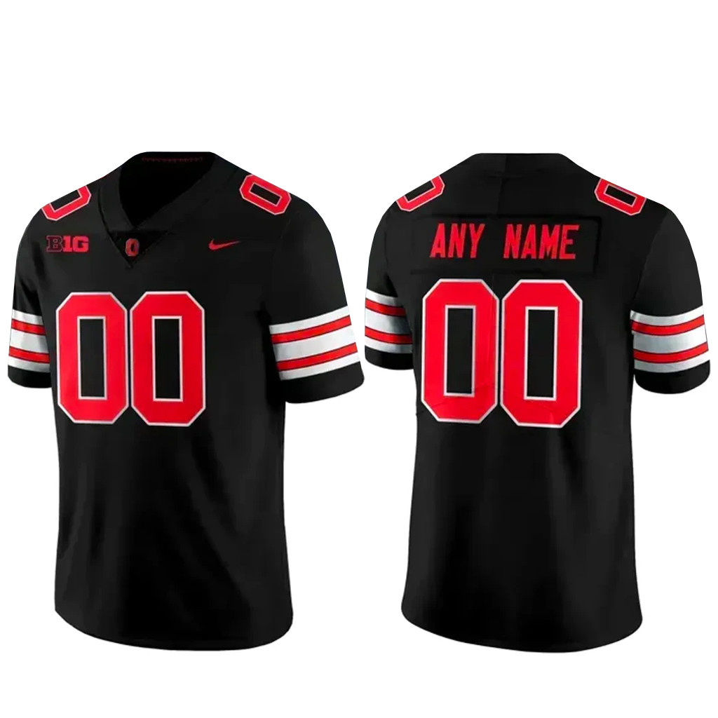 Custom Name & Number Ohio State Buckeyes Blackout Tunnel Vision Unifrom 2026 Football Jersey