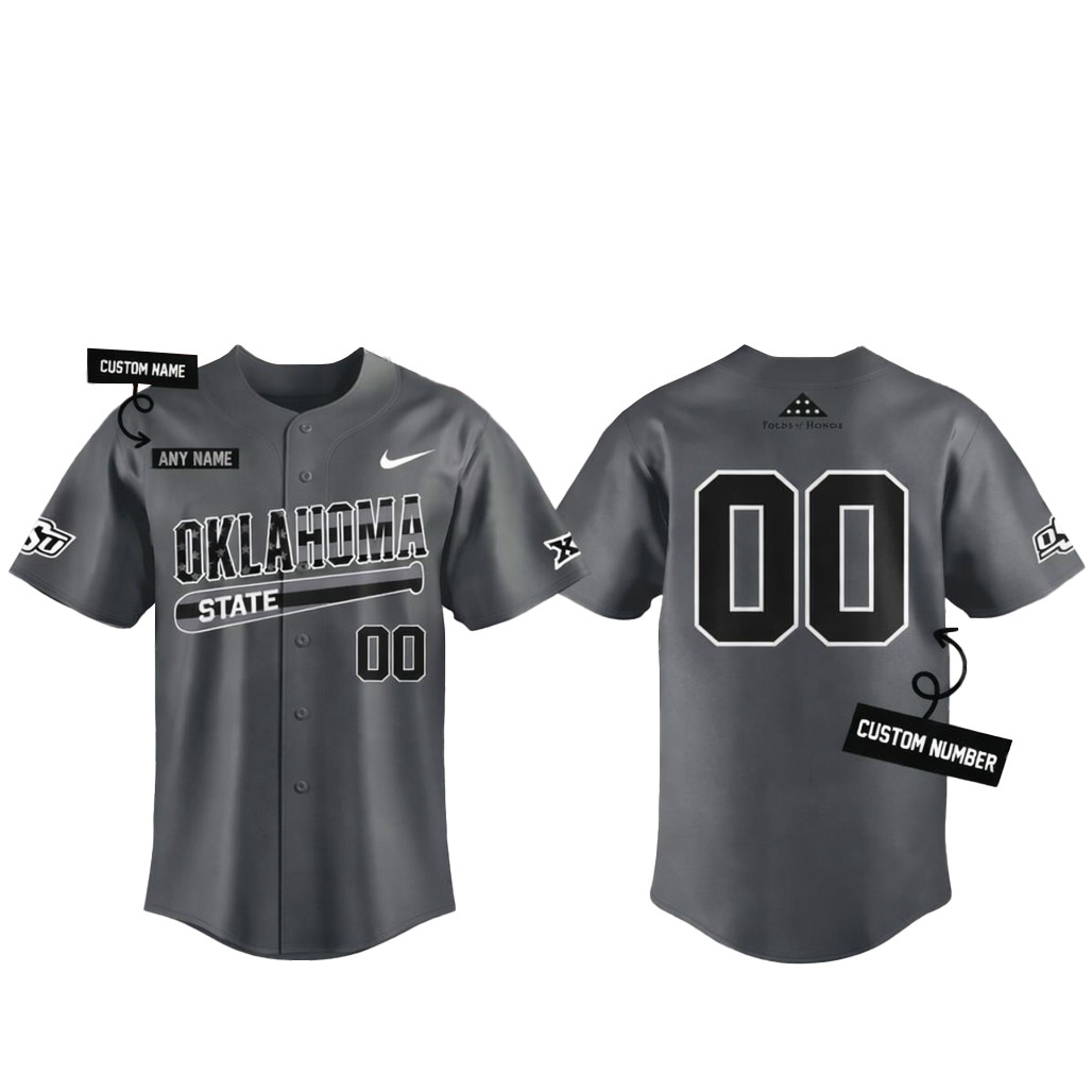 Custom Name & Number Oklahoma State Cowboys Military Appreciation Night 2026 Baseball Jersey