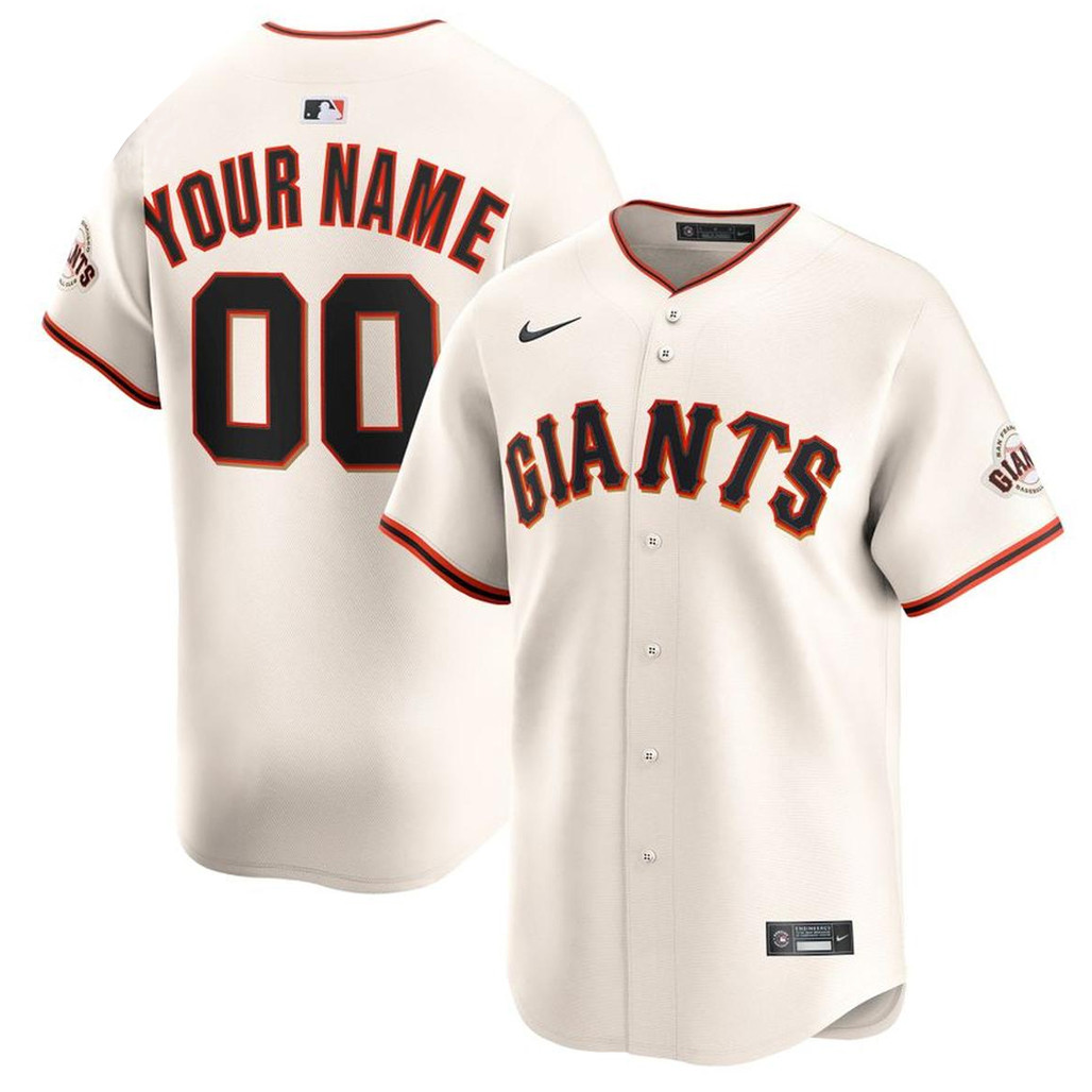 Custom Name & Number San Francisco Giants 2026 Home Stadium Cream Baseball Jersey