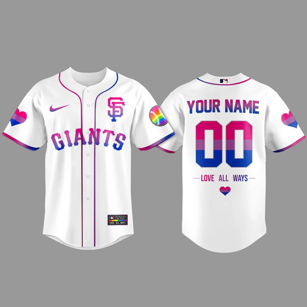 Custom Name & Number San Francisco Giants Pride Day Love All Ways Baseball Jersey 2026