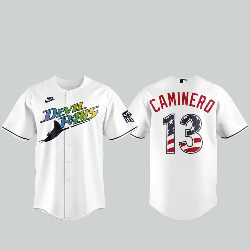 Custom Name & Number Tampa Bay Rays 2026 Devil Rays USA 250th Baseball Jersey