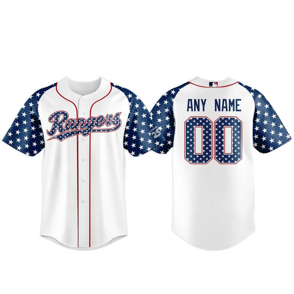 Custom Name & Number Texas Rangers Americas 250th 2026 Baseball Jersey