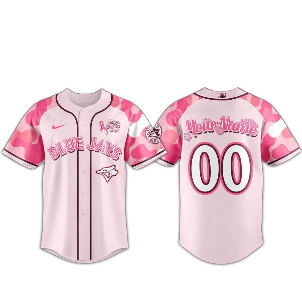 Custom Name & Number Toronto Blue Jays Mothers Day 2026 Baseball Jersey