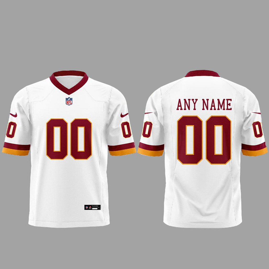 Custom Name & Number Washington Commanders Alternate Uniforms 2026 White Football Jersey
