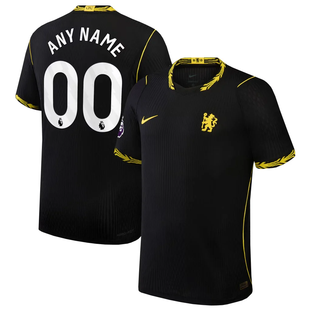 Chelsea 2026-2027 Custom Name Number Black Away Soccer Jersey Soccer Fan Collection 1 - Unicasport Chelsea 2026-2027 Custom Name Number Black Away Soccer Jersey Soccer Fan Collection