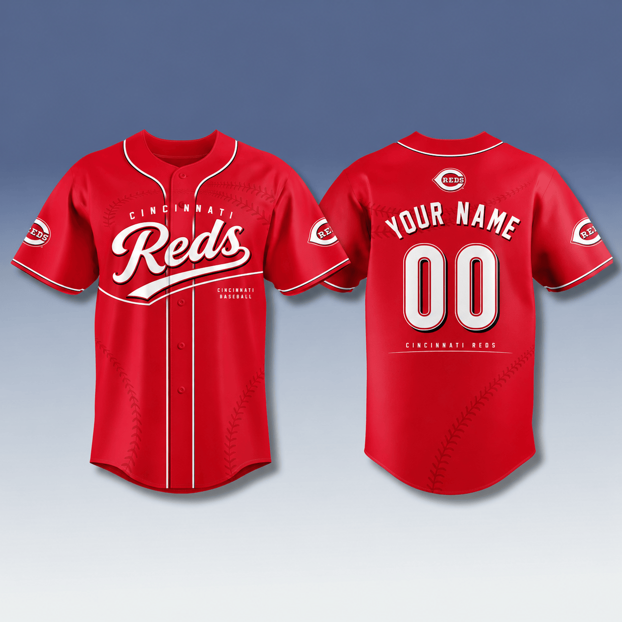 Cincinnati Reds 2026 Custom Name Number Baseball Jersey V2 Fan Jersey Collection 1 - Unicasport Cincinnati Reds 2026 Custom Name Number Baseball Jersey V2 Fan Jersey Collection