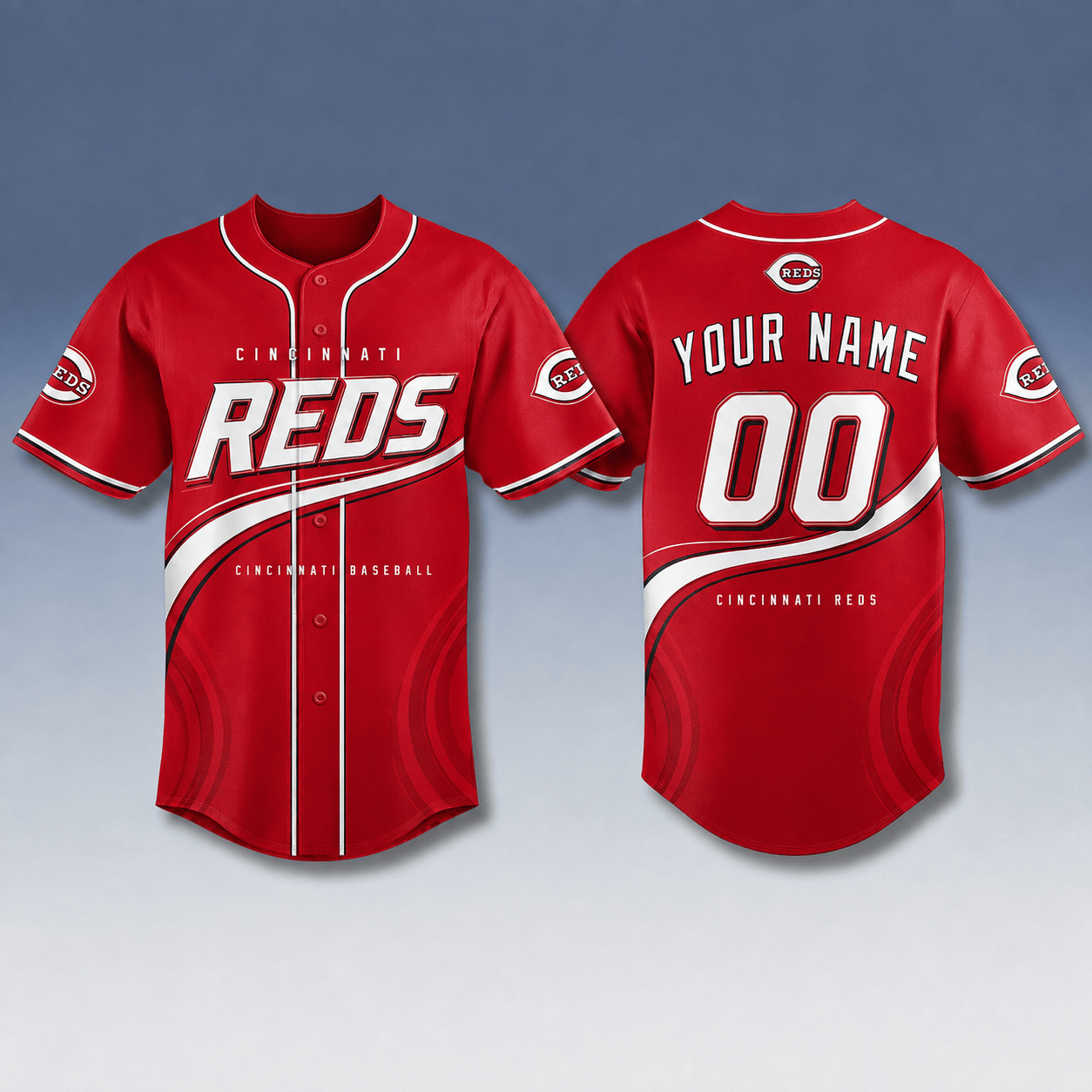 Cincinnati Reds 2026 Custom Name Number Baseball Jersey V4 Baseball Fan Collection 1 - Unicasport Cincinnati Reds 2026 Custom Name Number Baseball Jersey V4 Baseball Fan Collection