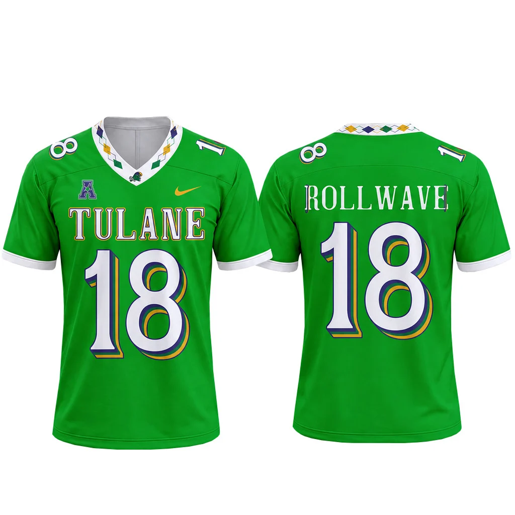 Tulane Green Wave Mardi Gras 2026 Custom Football Jersey College Fan Collection 1 - Unicasport Tulane Green Wave Mardi Gras 2026 Custom Football Jersey College Fan Collection