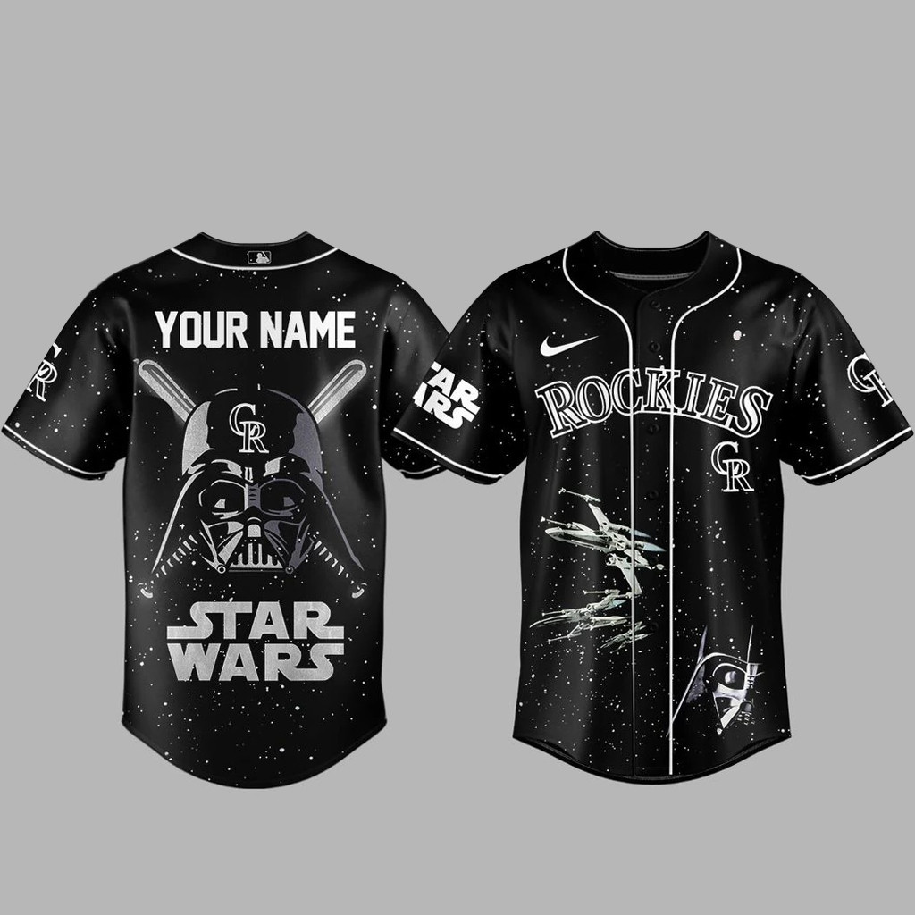 Custom Name Colorado Rockies x Star Wars 2026 Baseball Jersey