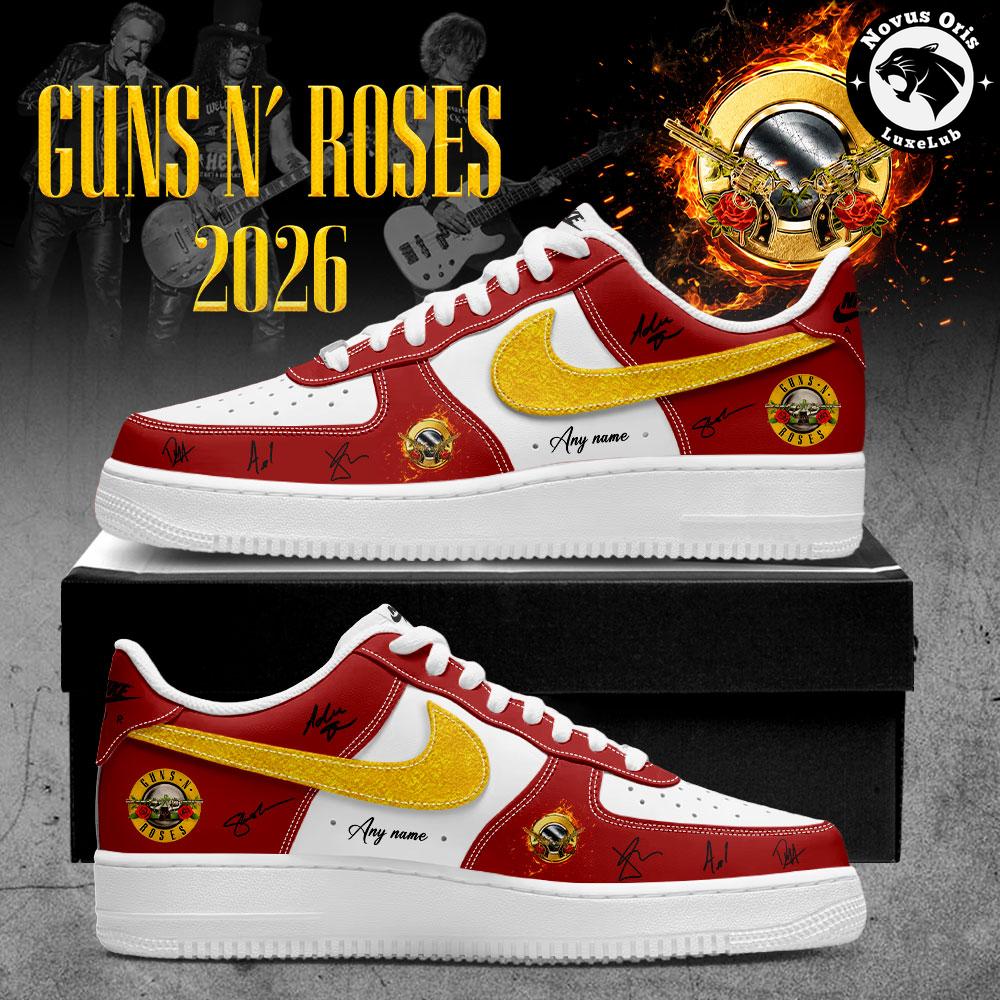 Custom Name Guns N& Roses World Tour 2026 Sneakers – Classic Rock Shoes