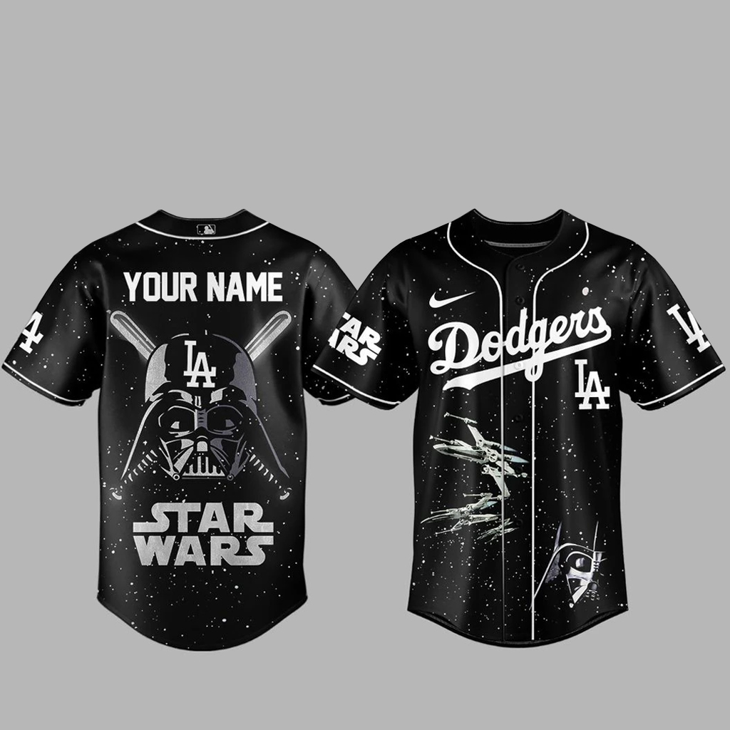 Custom Name Los Angeles Dodgers x Star Wars 2026 Baseball Jersey