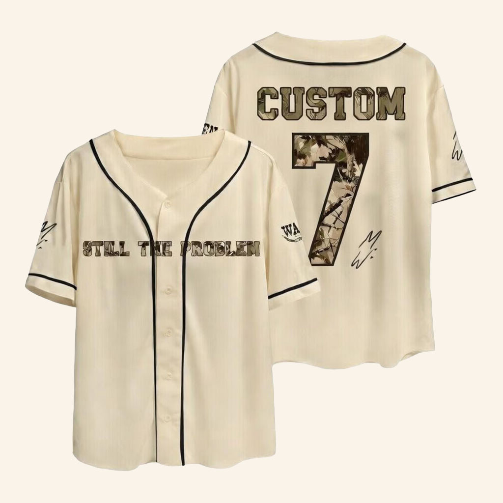 Custom Name Morgan Wallen Merch Still The Problem Tour 2026 Baseball Jersey