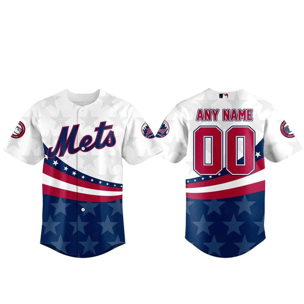 Custom Name New York Mets Memorial Day Baseball Jersey 2026