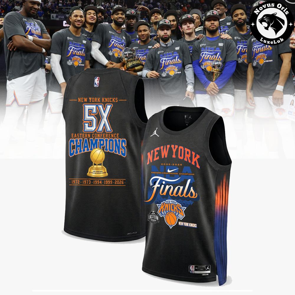Custom New York Knicks 5X Eastern Conference Champions Jersey 1 - Unicasport Custom New York Knicks 5X Eastern Conference Champions Jersey