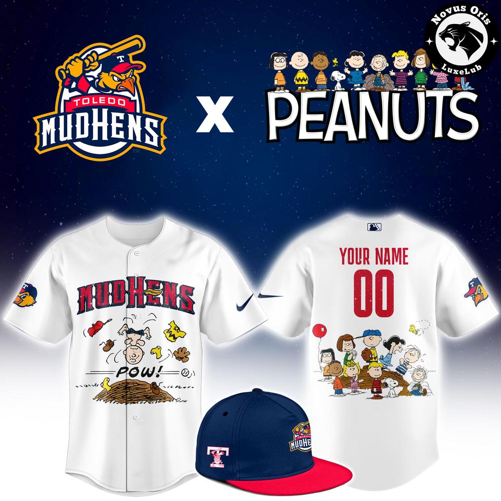 Custom Toledo Mud Hens Peanuts Night Snoopy Baseball Jersey 1 - Unicasport Custom Toledo Mud Hens Peanuts Night Snoopy Baseball Jersey