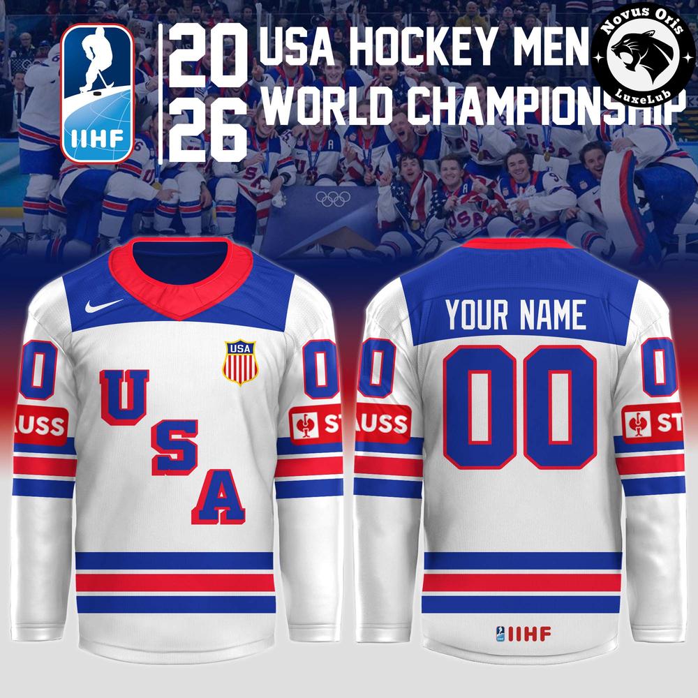 Custom USA Hockey 2026 IIHF World Championship Hockey Jersey 1 - Unicasport Custom USA Hockey 2026 IIHF World Championship Hockey Jersey