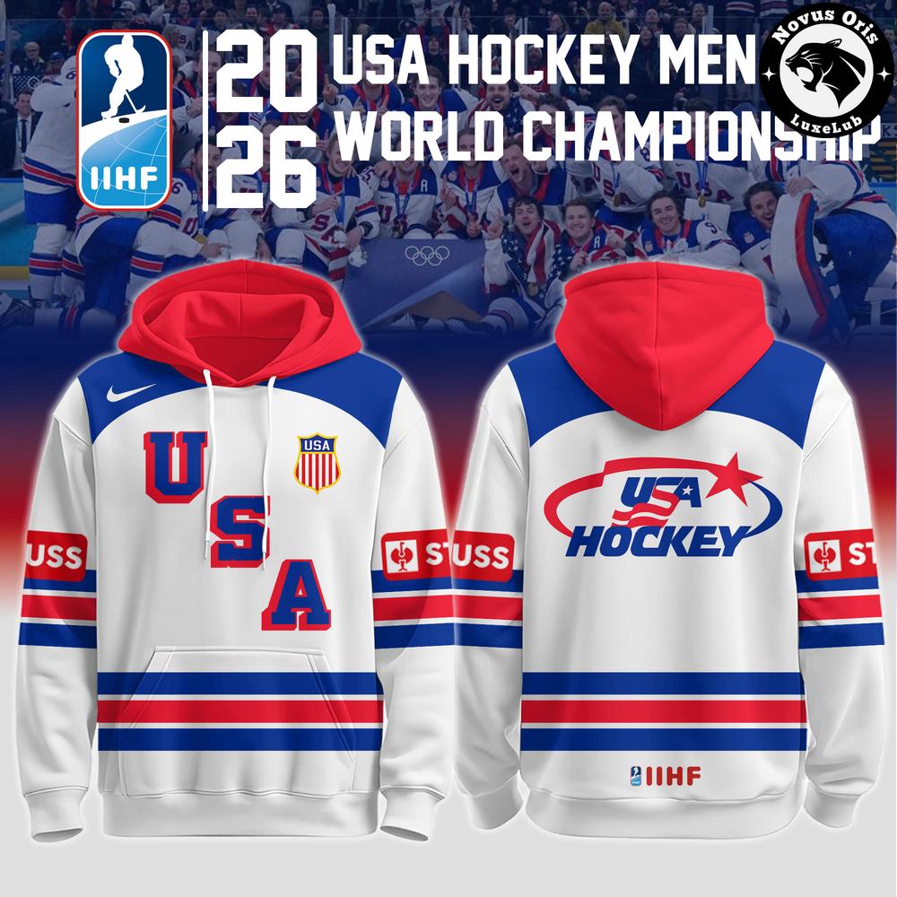 Custom USA Hockey 2026 IIHF World Championship Hoodie