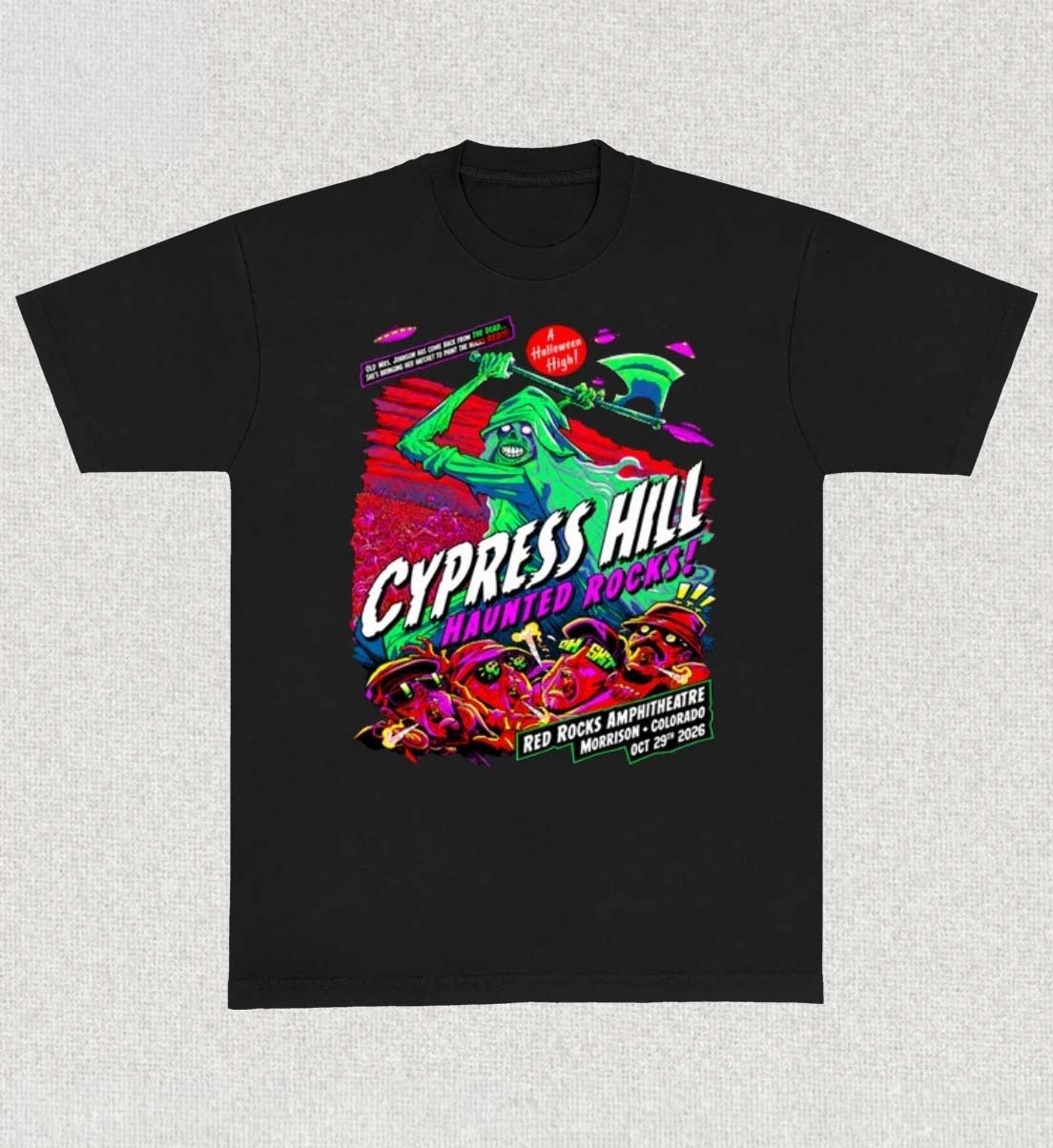 Cypress Hill Haunted Rocks 2026 Red Rocks Shirt